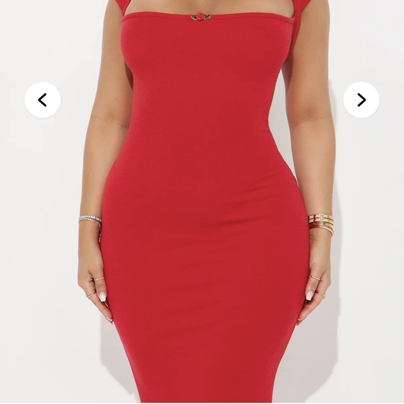 Red Backless Dress - Picture 5 of 5